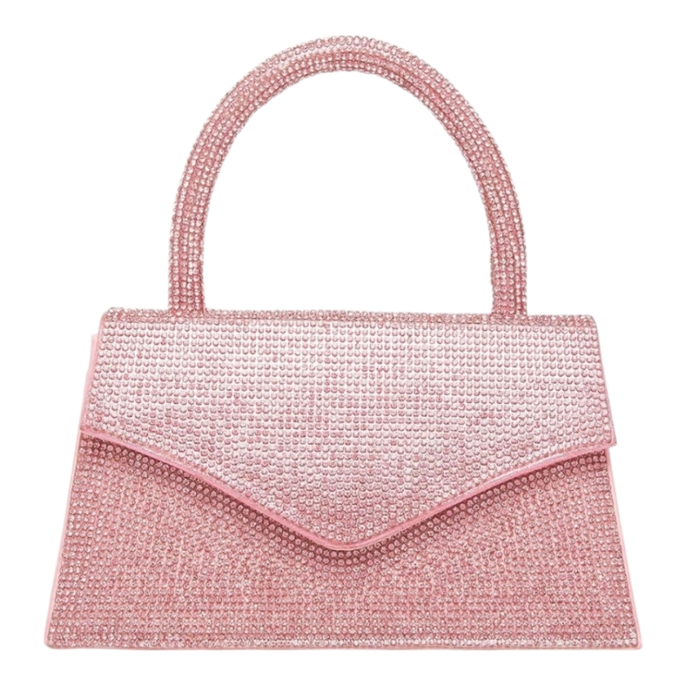 NWT Steve Madden Pink Amina Rhinestone Mini Bag/Purse/Novelty/Crossbody